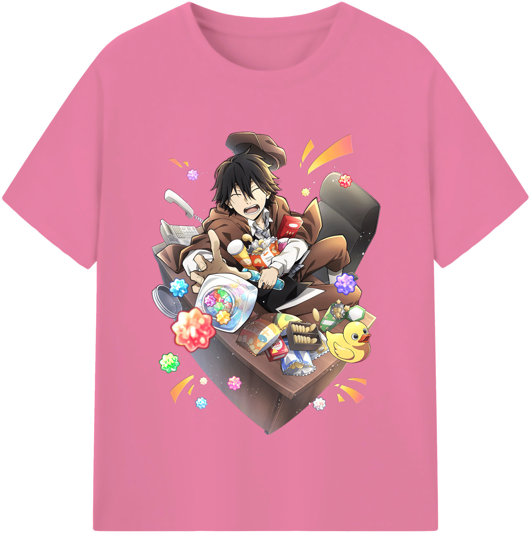 （画像用） 文豪ストレイドッグス Bungo Stray Dogs 綿100％半袖Tシャツ（フロントプリント）